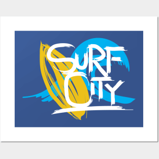 Surf City Posters and Art